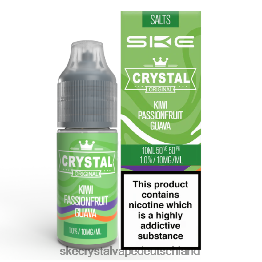 SKE Crystal Vape Deutschland FFHNJ115 SKE Kristallnickelsalz – 10 ml Kiwi, Passionsfrucht, Guave